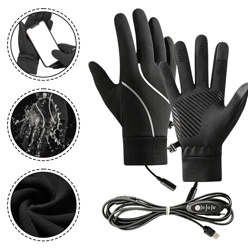 Heated Gloves Electric - Luvas aquecidas recarregáveis, com forro de