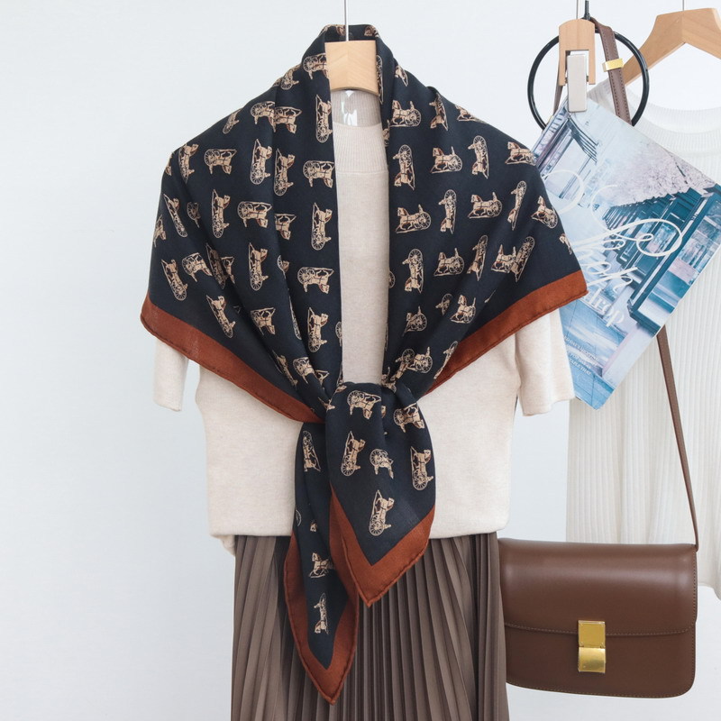 Cachecol de Mistura de Seda e  - Winter Clothing Hong Kong avaliação e preço