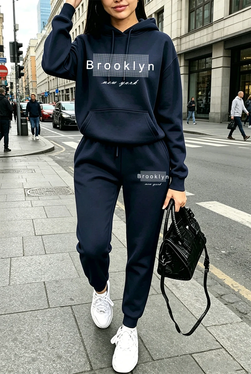 Conjunto de Moletom Feminino c - Winter Clothing For Women avaliação e preço