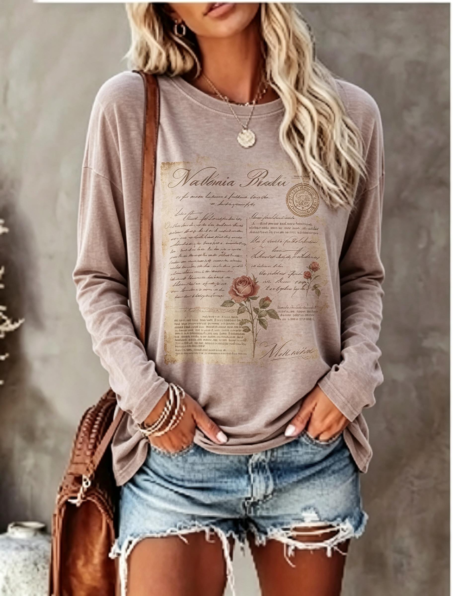 Camiseta de manga comprida par - Winter Clothing For Women avaliação e preço